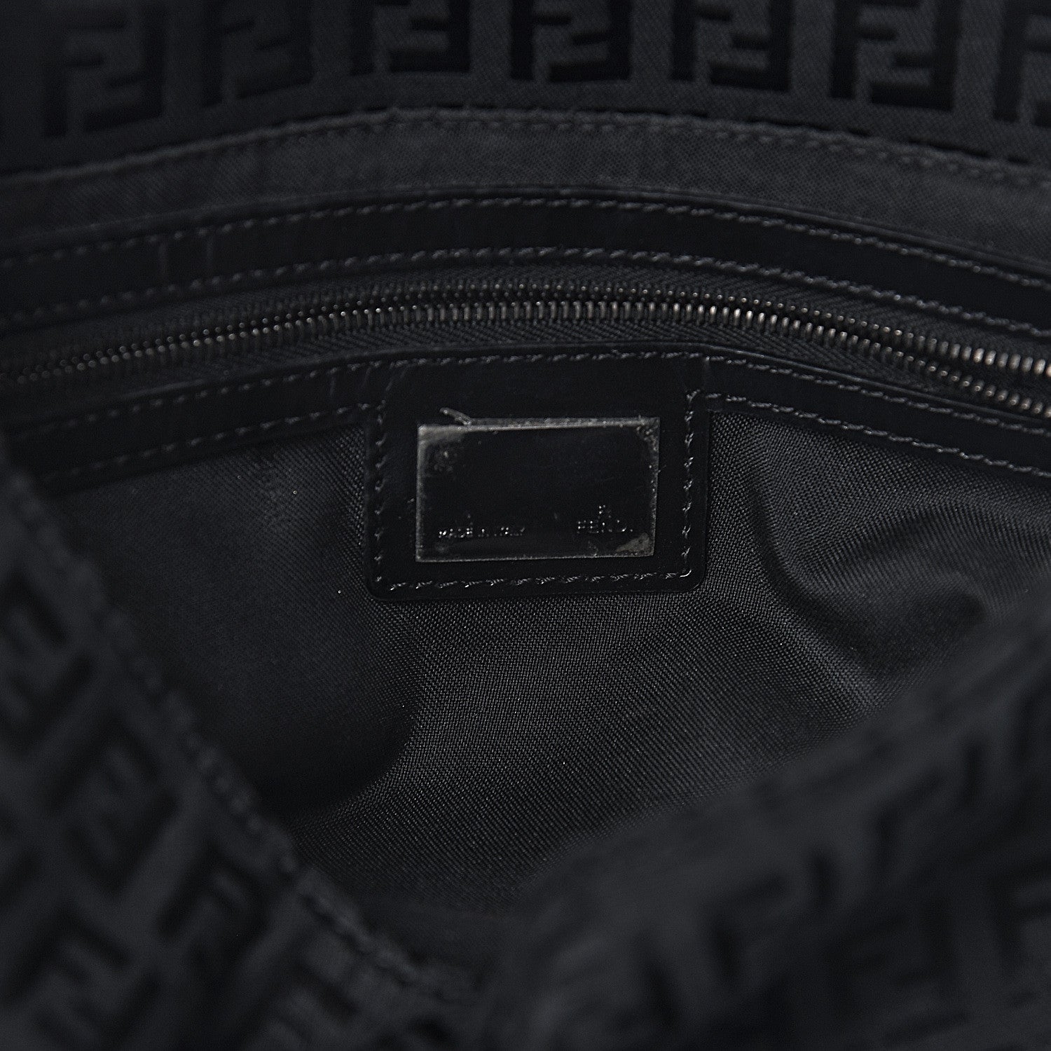 Fendi Zucchino Mama Baguette Black 6 of 11