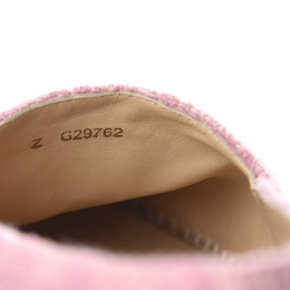 Chanel Tweed Patent CC Espadrilles 41 Pink Black 10 of 11
