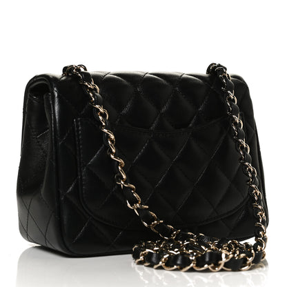 Chanel Lambskin Quilted Mini Square Flap Black 3 of 13