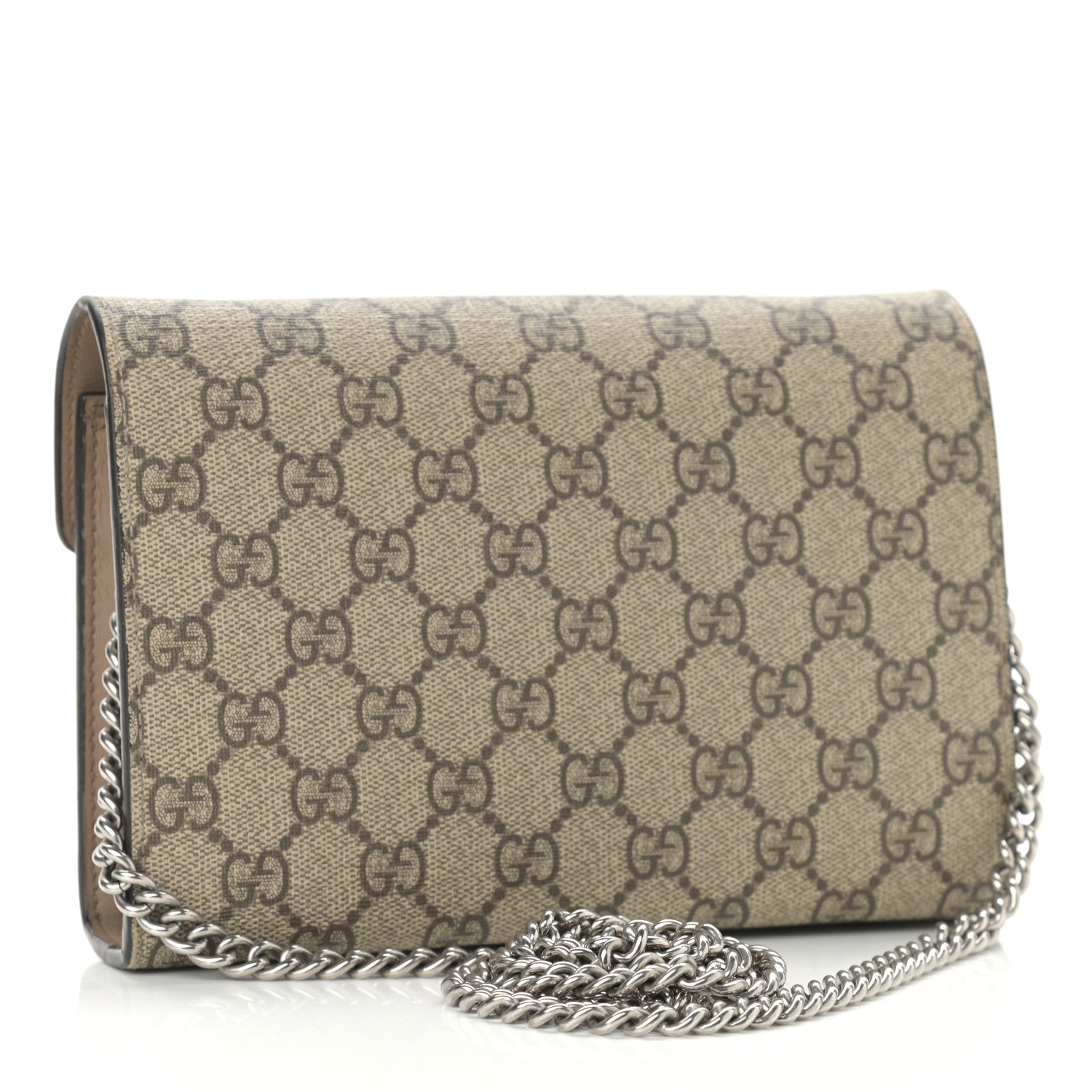 Gucci GG Supreme Monogram Mini Dionysus Chain Wallet Beige Taupe 3 of 14