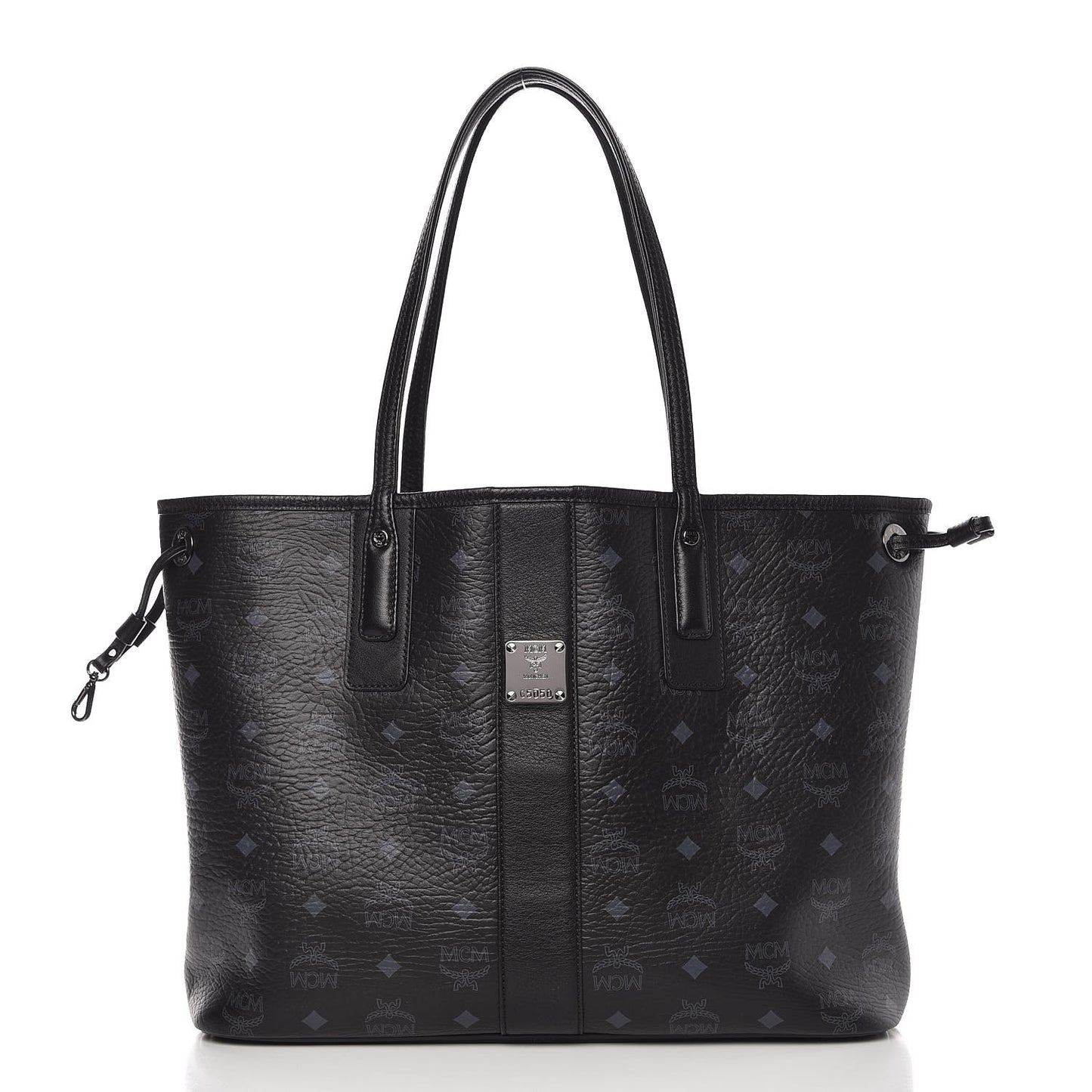 Visetos Medium Liz Reversible Shopper Tote Black
