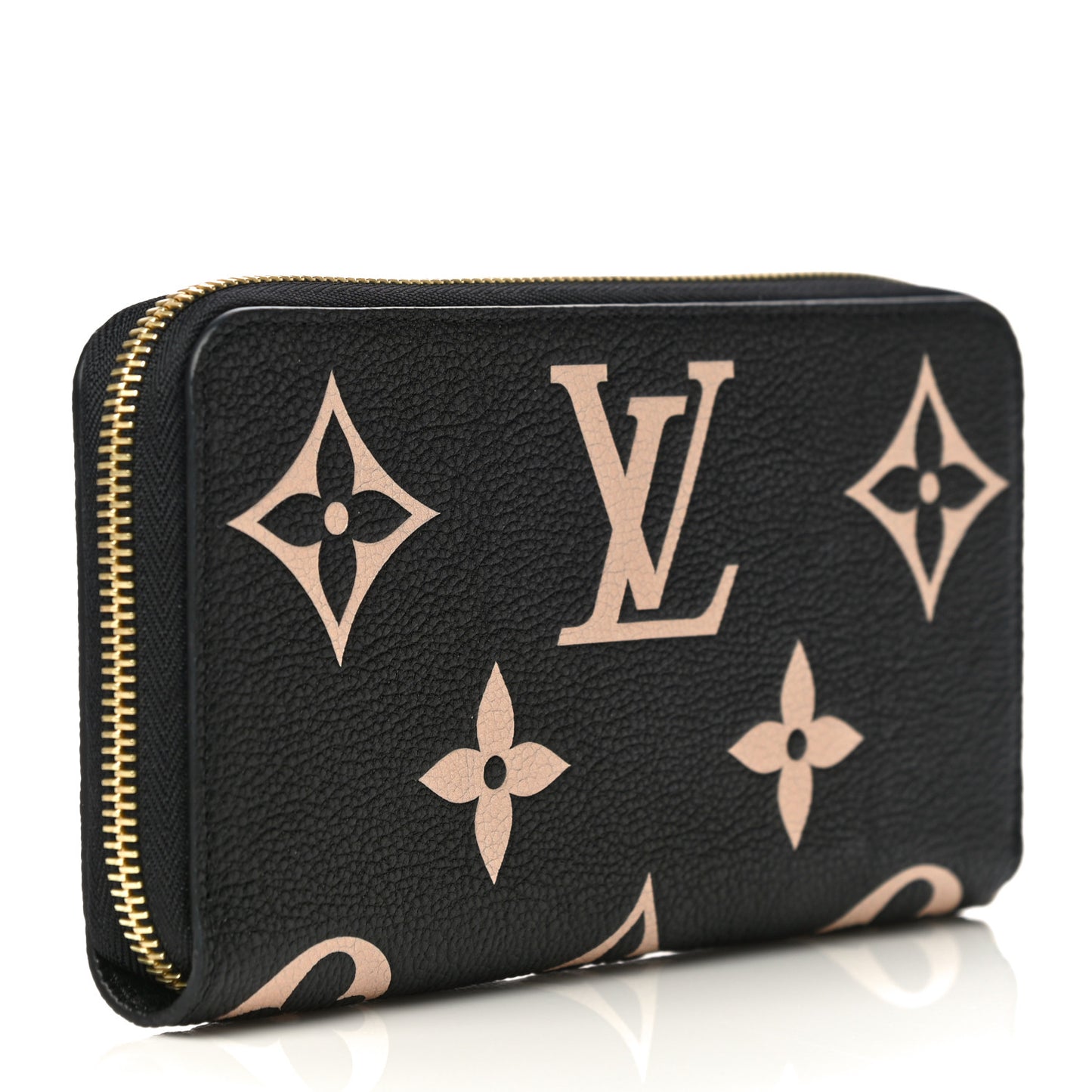 Empreinte Monogram Giant Zippy Wallet Black Beige