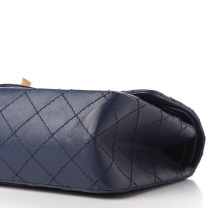 Chanel Aged Calfskin Quilted 2.55 Reissue 225 Flap Navy 7 of 11