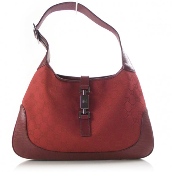Gucci Monogram GG Signature Jackie O Red 1 of 12