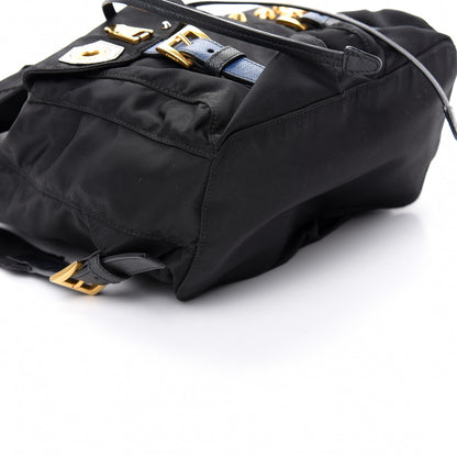 Prada Tessuto Nylon Saffiano Robot Backpack Black Mimosa 5 of 7