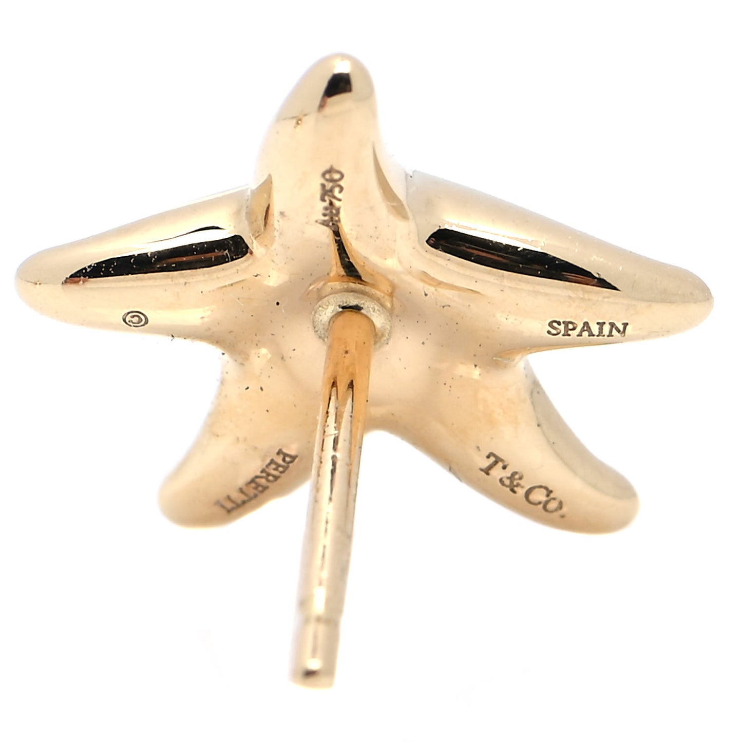 18K Yellow Gold 12mm Elsa Peretti Starfish Earrings