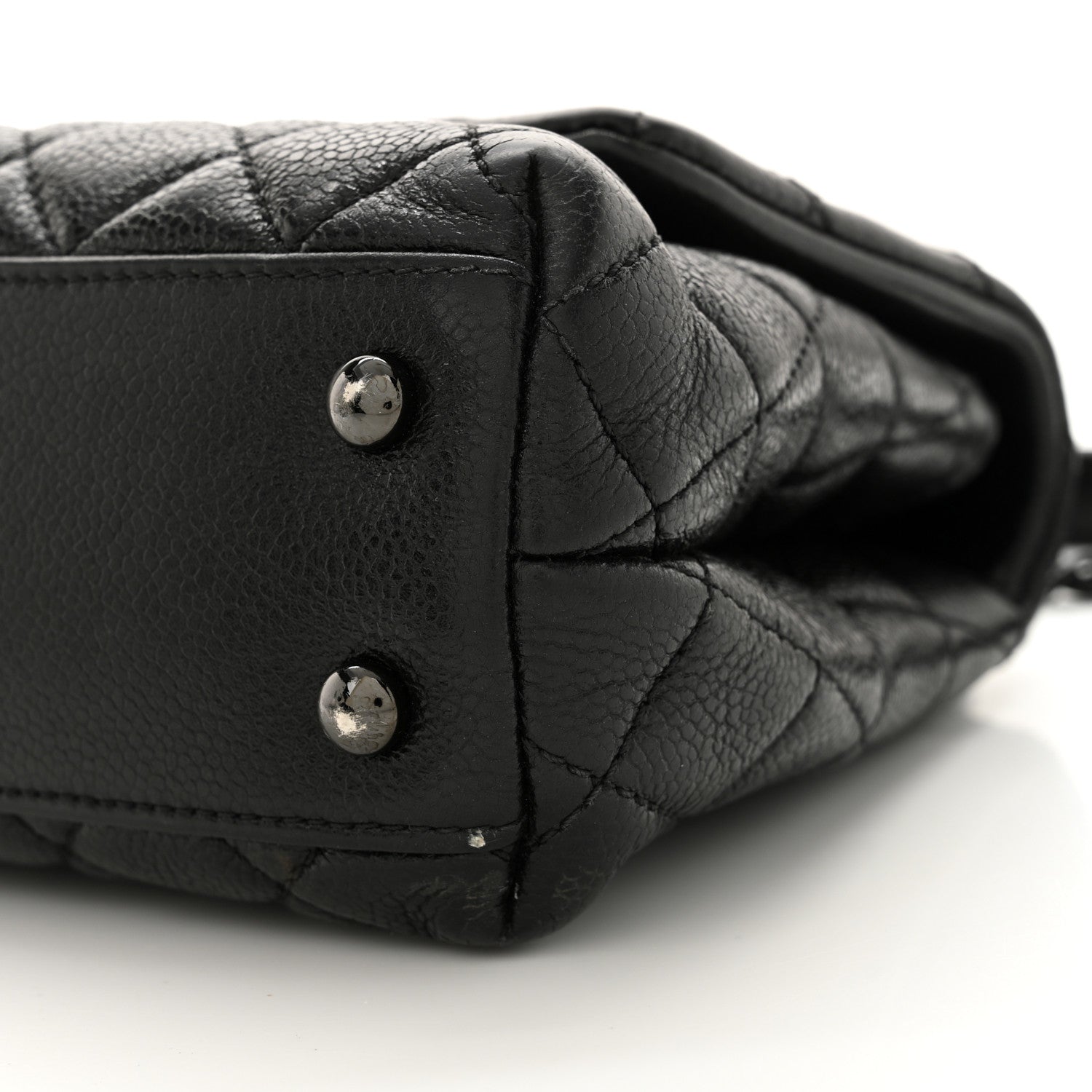Chanel Caviar Quilted Mini Coco Handle Flap So Black 10 of 14