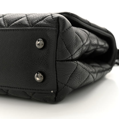 Chanel Caviar Quilted Mini Coco Handle Flap So Black 10 of 14