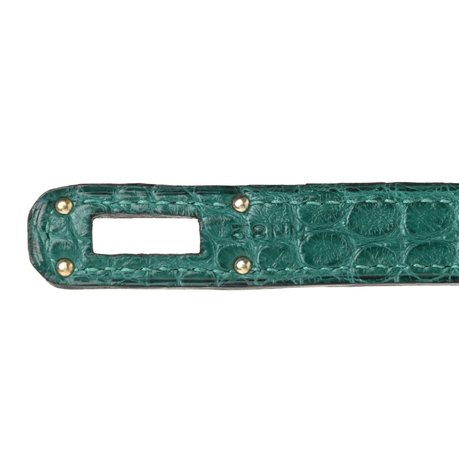 Hermes Matte Alligator Kelly Longue Wallet Malachite 8 of 8
