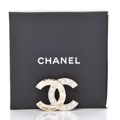 Chanel Crystal CC Pharrell Brooch Gold 5 of 5