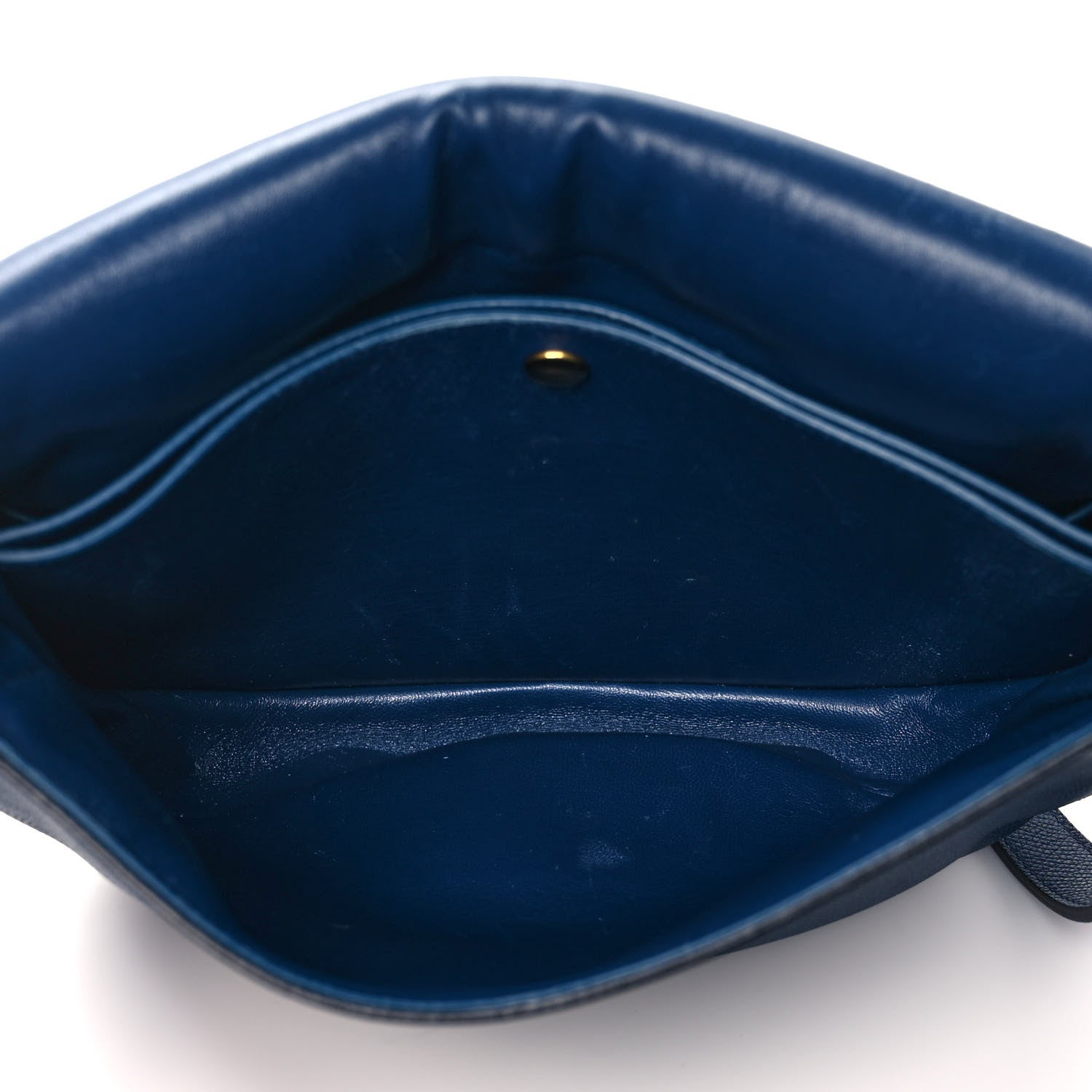 Celine Grained Calfskin Medium Trotteur Navy 5 of 13
