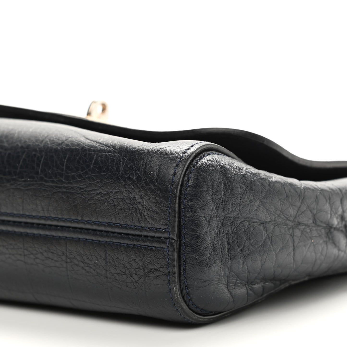 Nappa Crocodile Embossed Small Lily Flap Midnight Blue