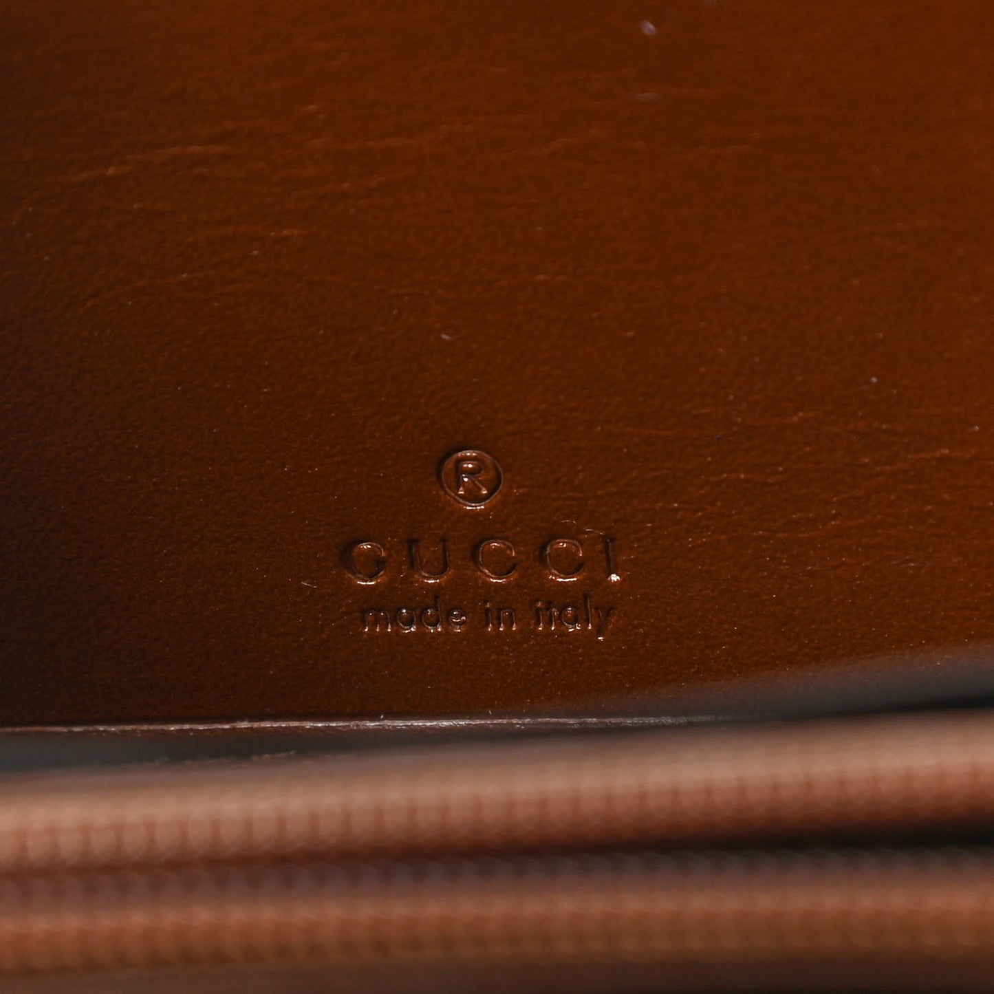 GG Supreme Monogram Cuoio Toscano Zip Around Wallet Beige Ebony Cuir