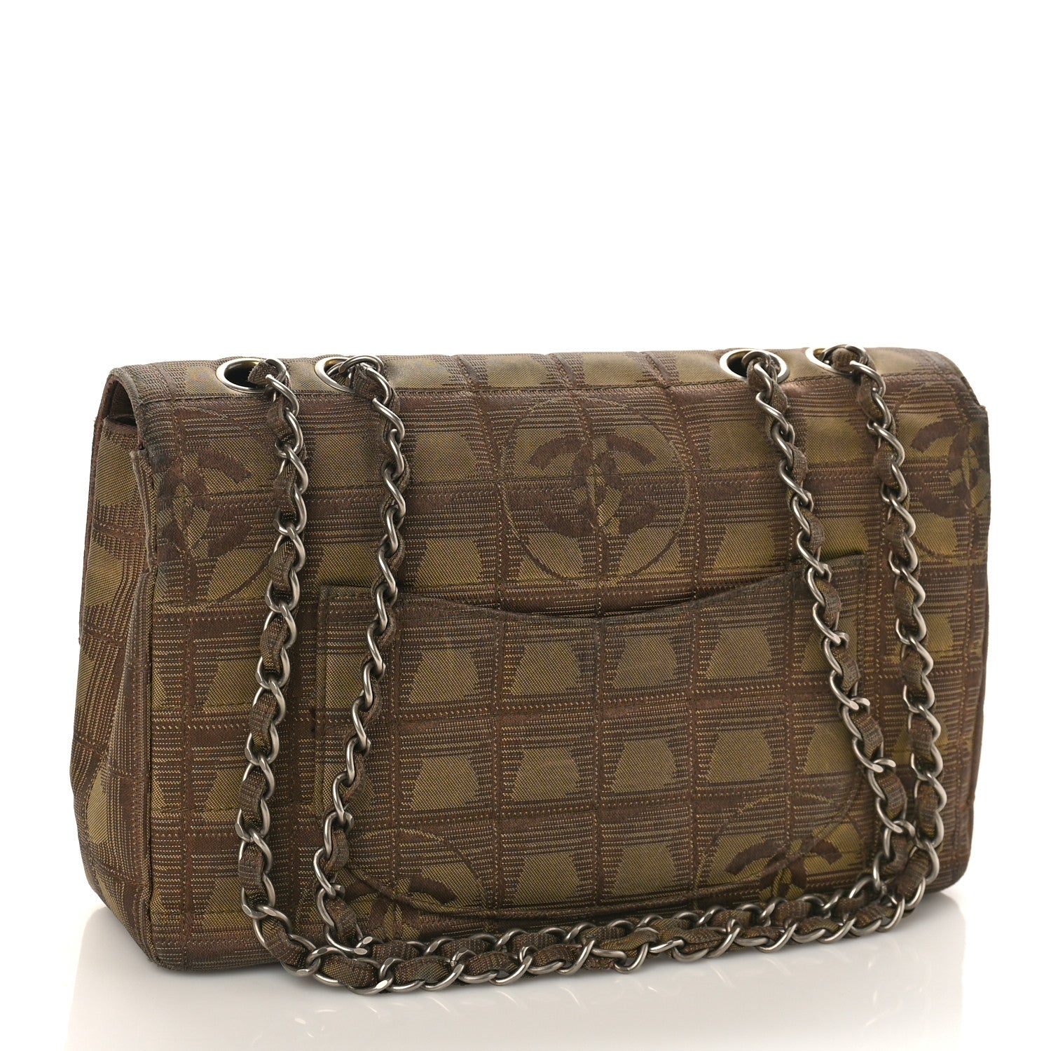 Chanel Nylon Medium Travel Flap Brown 3 of 9