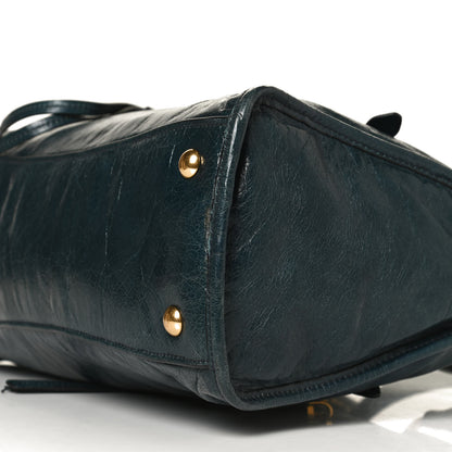 Miu Miu Vitello Shine Zip Tote Denim 10 of 14