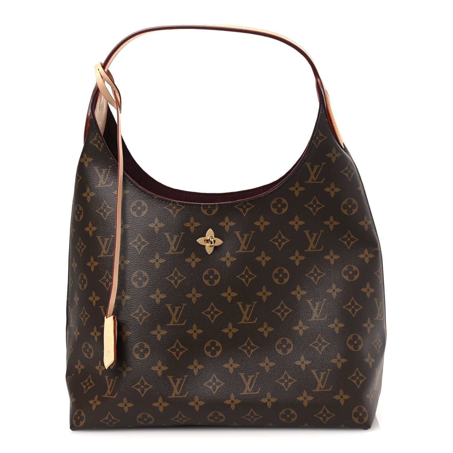 Louis Vuitton Monogram Flower Hobo Beige 1 of 10