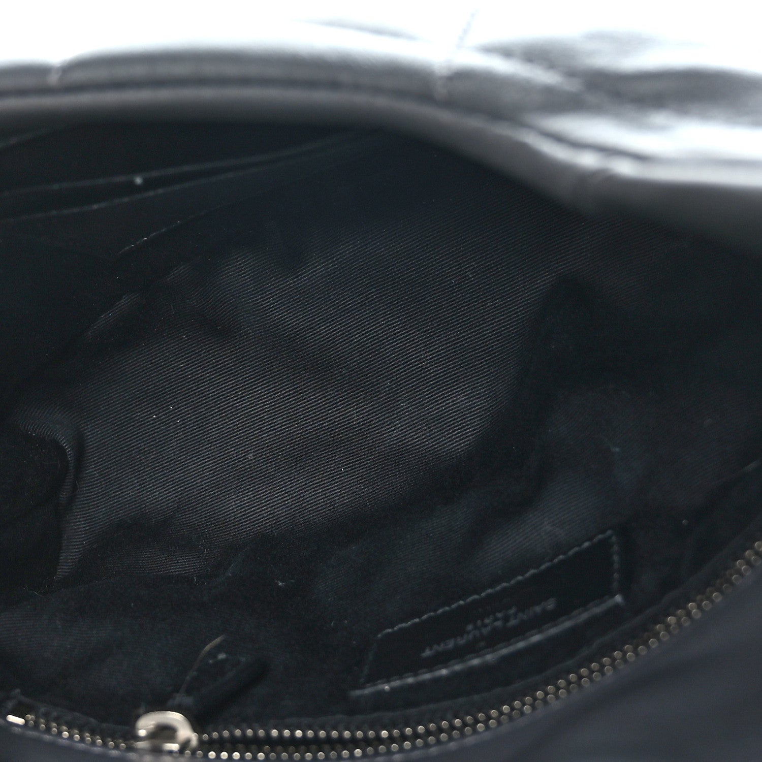 Saint Laurent Lambskin Quilted Toy Loulou Puffer Monogram Chain Satchel Storm 5 of 9