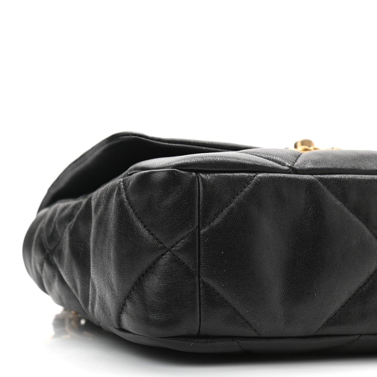 Lambskin Quilted Medium Chanel 19 Flap Black