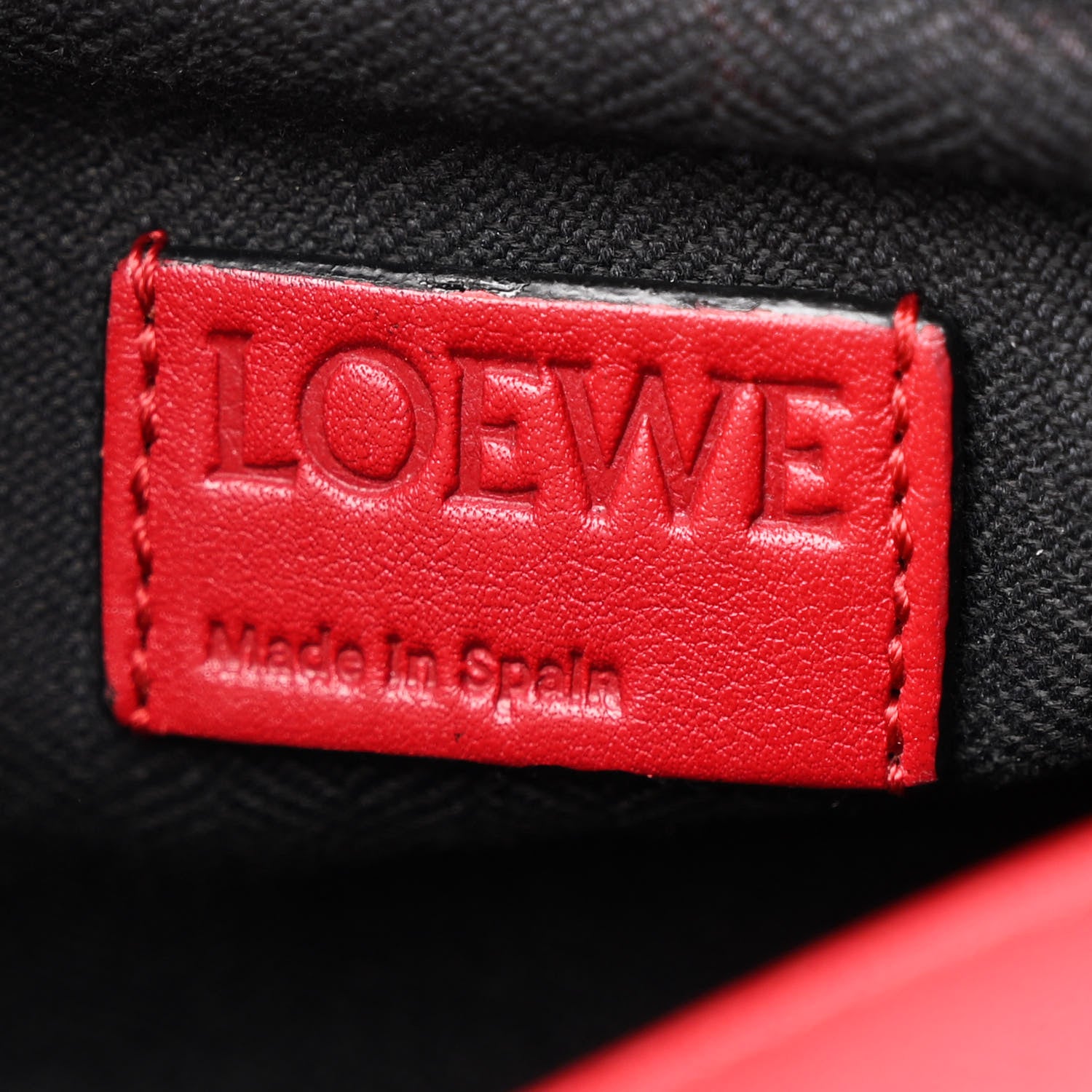 Loewe Calfskin Zipper Puzzle Bag Red 6 of 10
