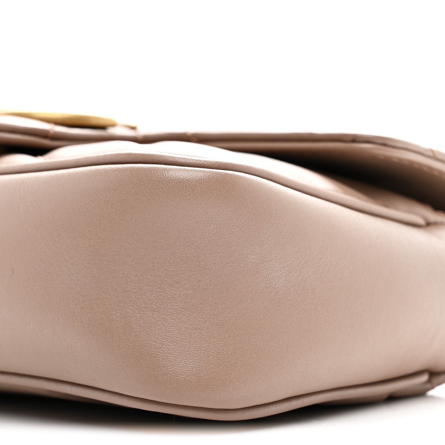 Gucci Calfskin Matelasse Super Mini GG Marmont Shoulder Bag