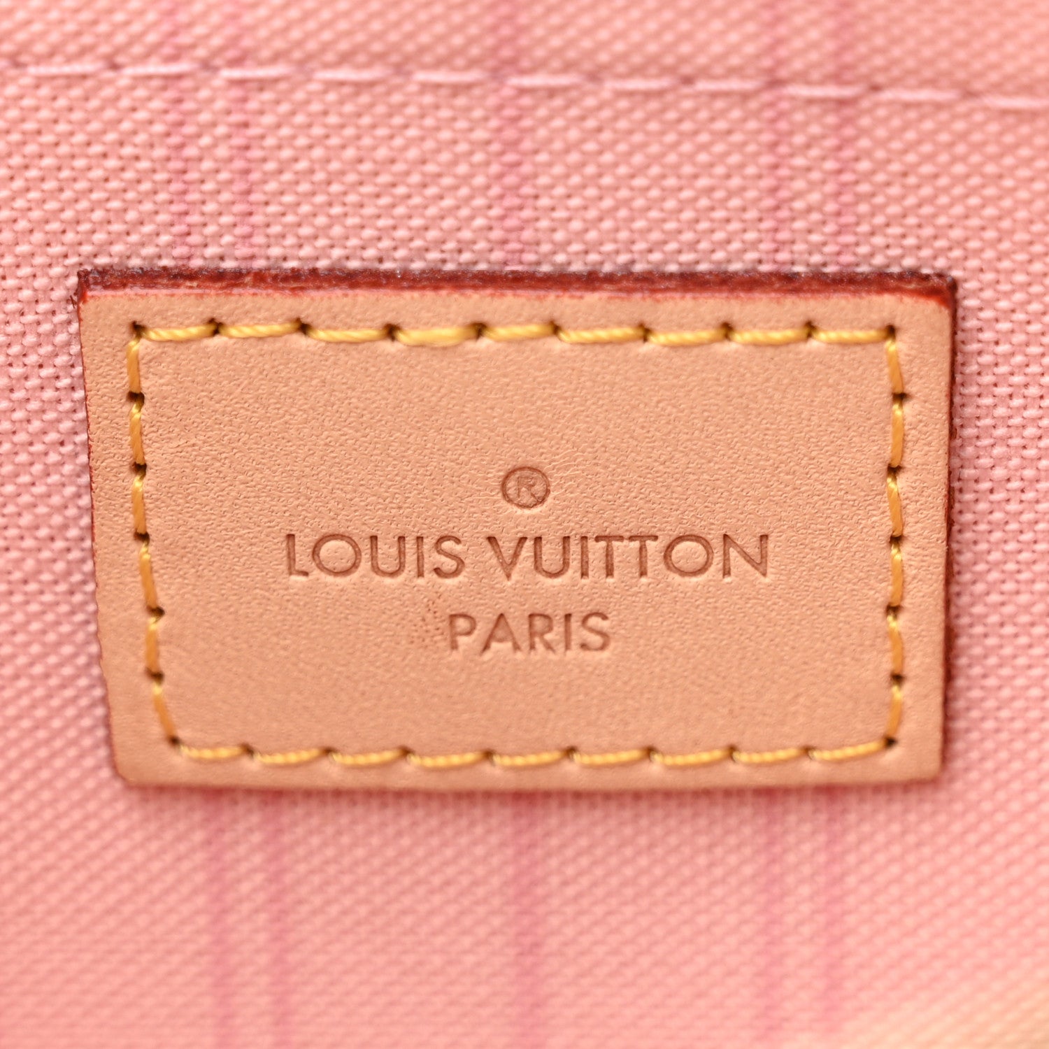 Louis Vuitton Damier Azur Neverfull MM GM Pochette Rose Ballerine 6 of 10