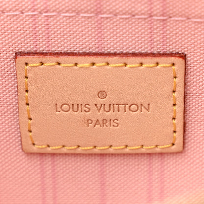 Louis Vuitton Damier Azur Neverfull MM GM Pochette Rose Ballerine 6 of 10