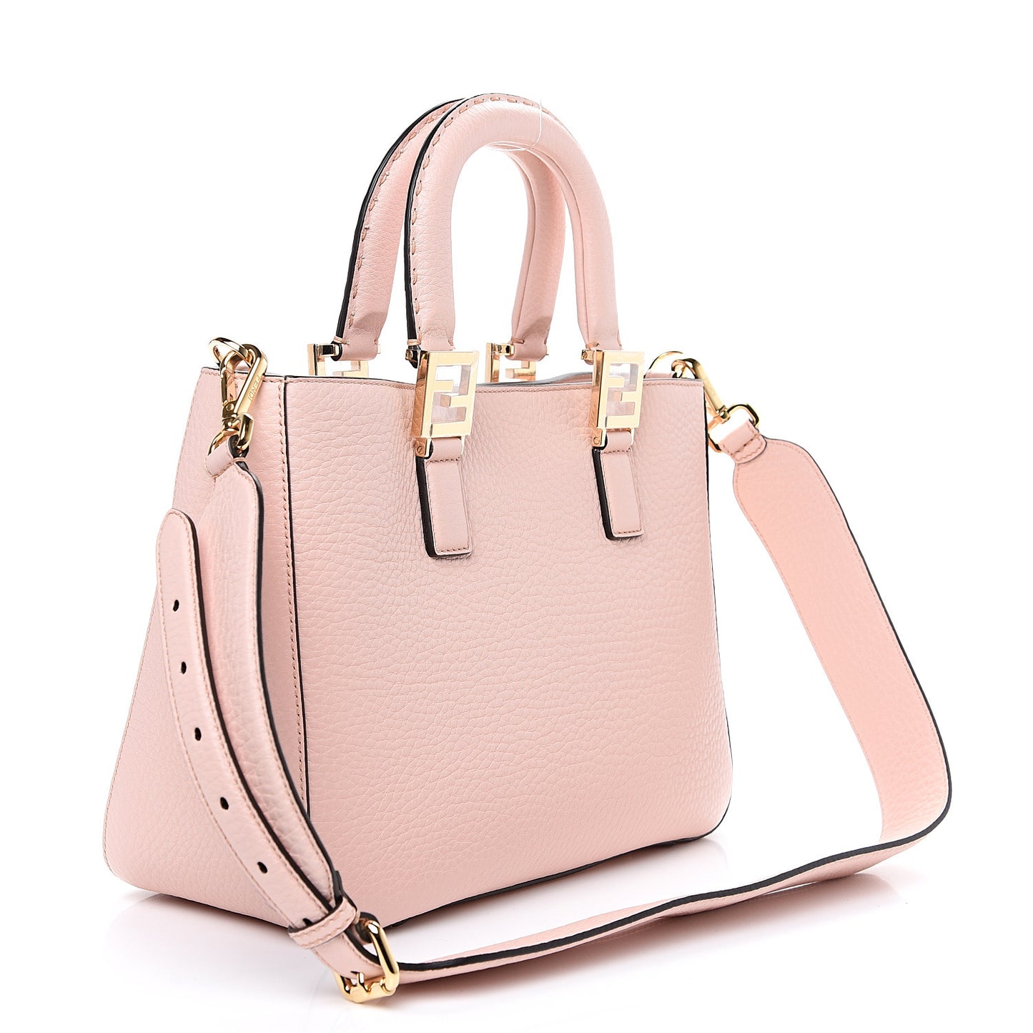 Cuoio Romano Selleria Small FF Tote Cipria