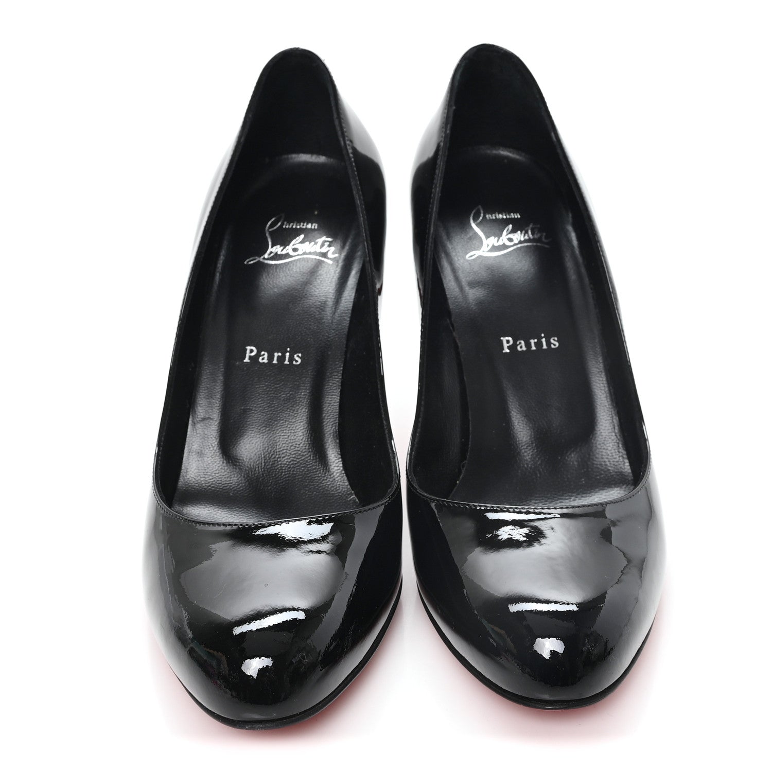 Christian Louboutin Patent Dolly 85 Pumps 38.5 Black 3 of 9