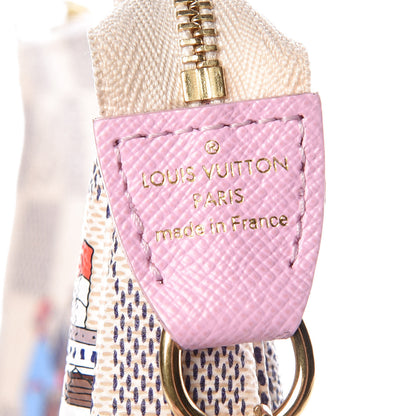 Louis Vuitton Damier Azur 2016 Christmas Animation Mini Pochette Accessories 9 of 9