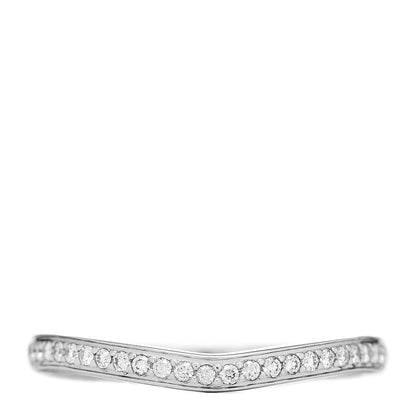 Cartier Platinum Diamond Ballerine Wedding Band Ring 50 5.25 1 of 4