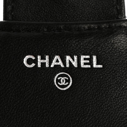 Chanel Lambskin Quilted Compact Flap Wallet So Black 6 of 9