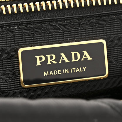 Prada Re-Nylon Stitched Re-Edition 1995 Chaine Medium Tote Bag Black 6 of 13