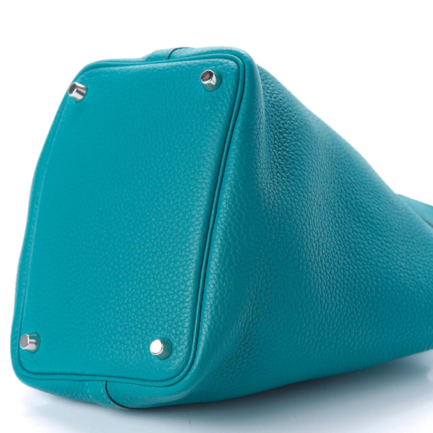 Hermes Taurillon Clemence Picotin Lock 18 PM Turquoise 7 of 9