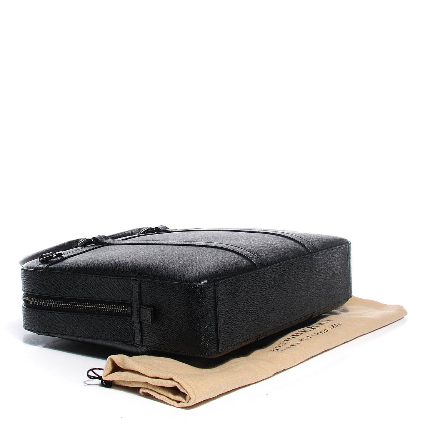London Leather Briefcase Black