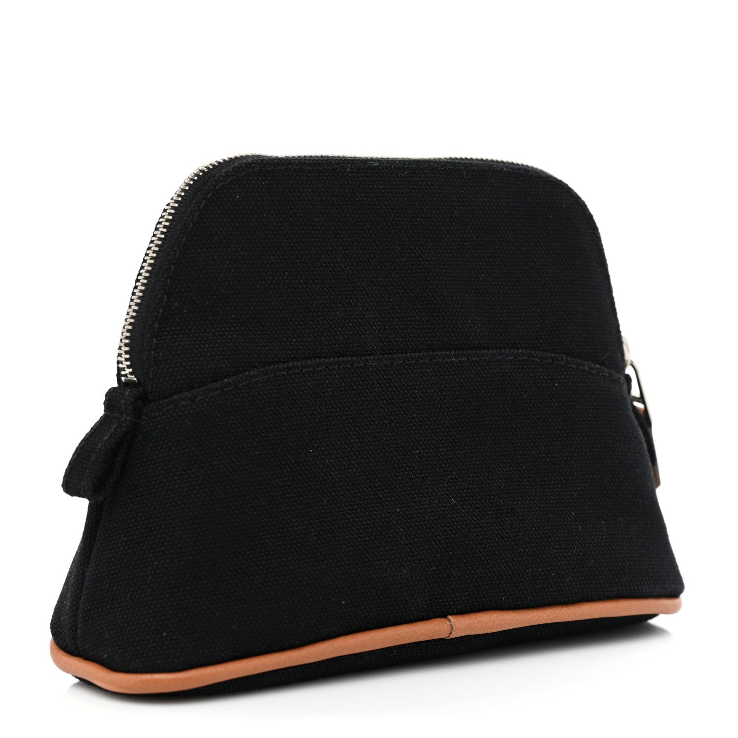 Hermes Cotton Canvas Mini Mini Bolide Travel Cosmetic Pouch Black 3 of 8