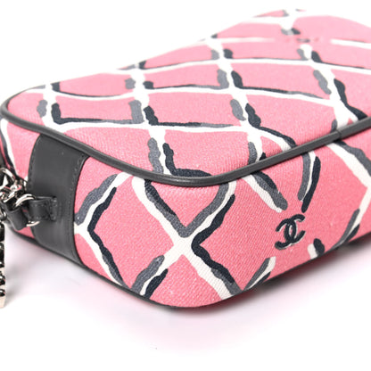 Chanel Canvas Airline Cosmetic Case Pink 8 of 9