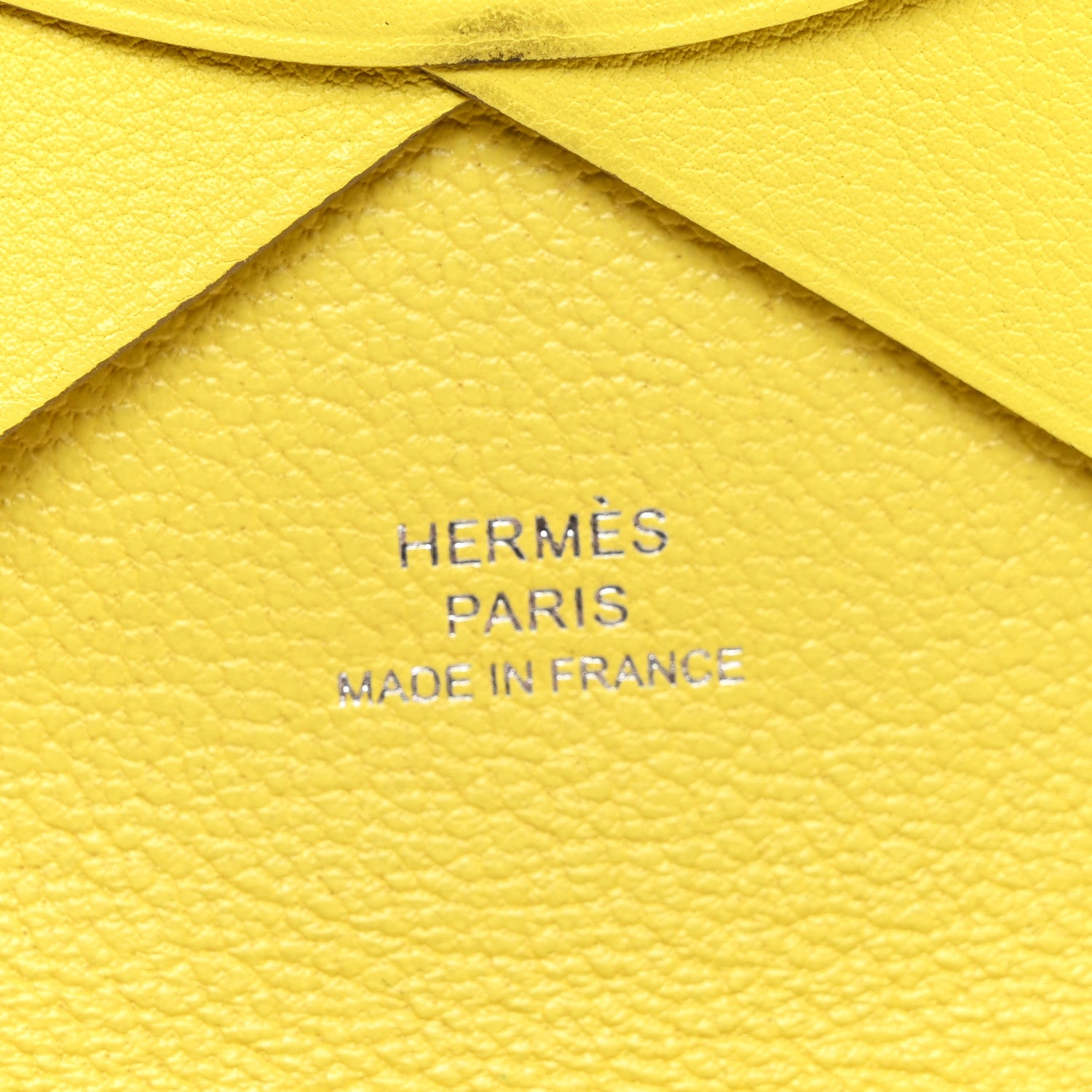 Hermes Swift Compact Selle En Desordre Print Calvi Duo Card Case Lime 6 of 7