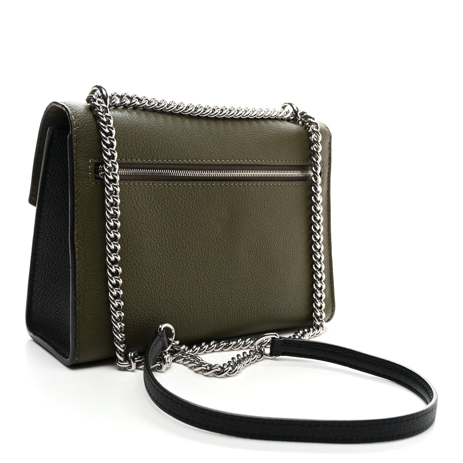 Louis Vuitton Soft Calfskin My Lockme Top Handle Laurier Green Toffee Latte Beige Black 2 of 9