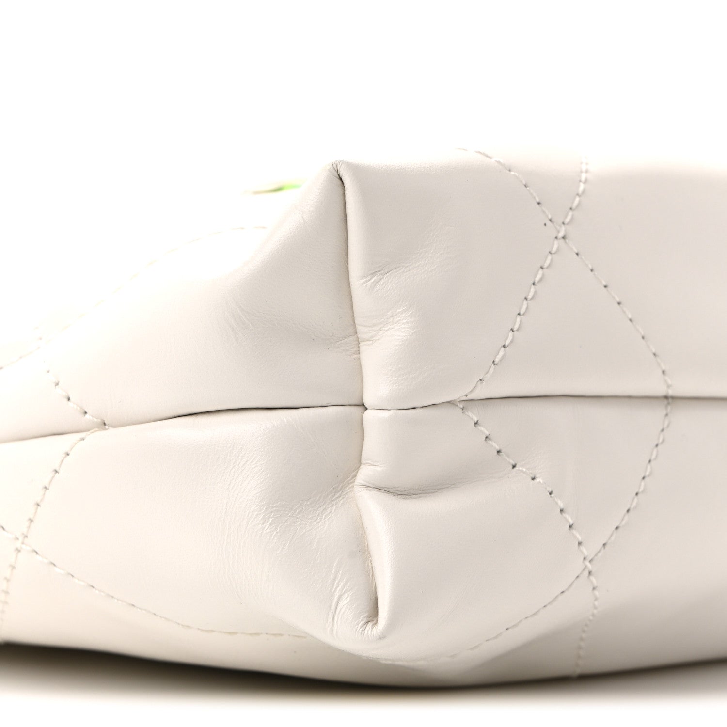 Chanel Shiny Calfskin Quilted Rainbow Mini Chanel 22 White 23 of 28