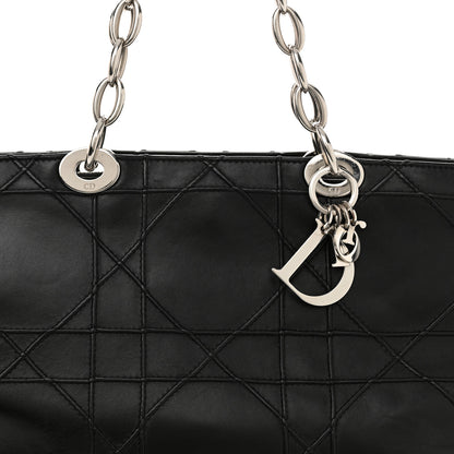 Christian Dior Lambskin Macrocannage Granville Tote Black 8 of 12