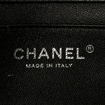 Chanel Lambskin Quilted Clutch With Chain Flap Black 7 of 12