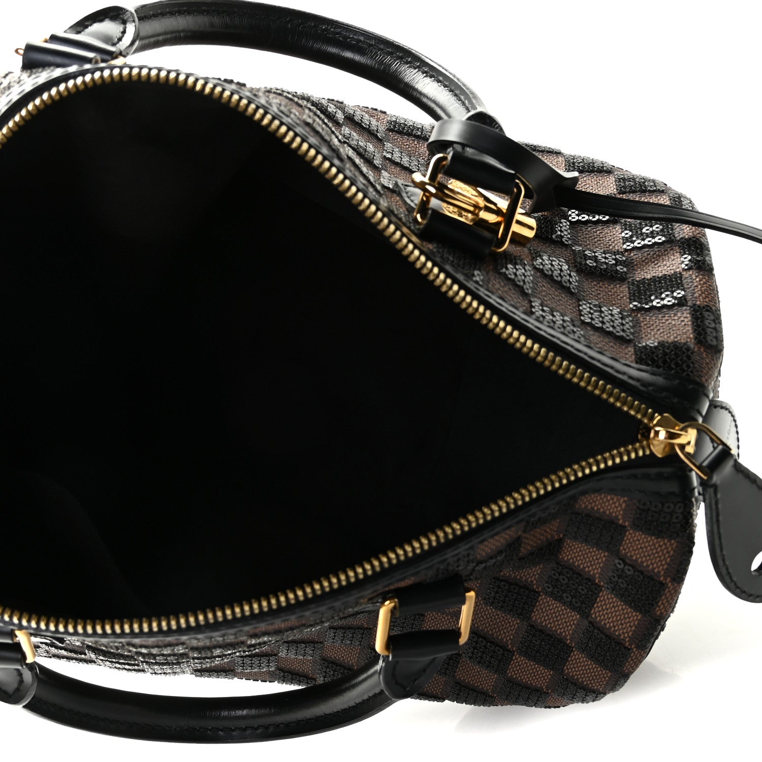 Louis Vuitton Damier Paillettes Speedy 30 Black 9 of 11