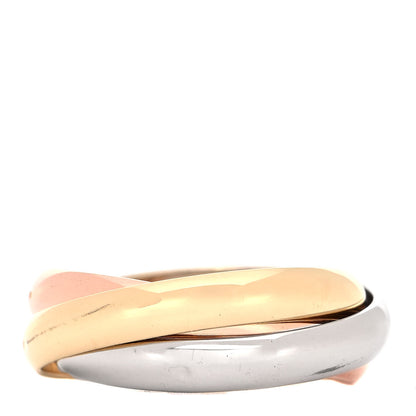 Cartier 18K Pink Yellow White Gold Classic Les Must De Cartier Trinity Ring 57 8 5 of 10