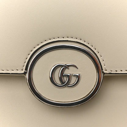Gucci Senna Calfskin Petite GG Top Handle Shoulder Bag Mystic White 11 of 14