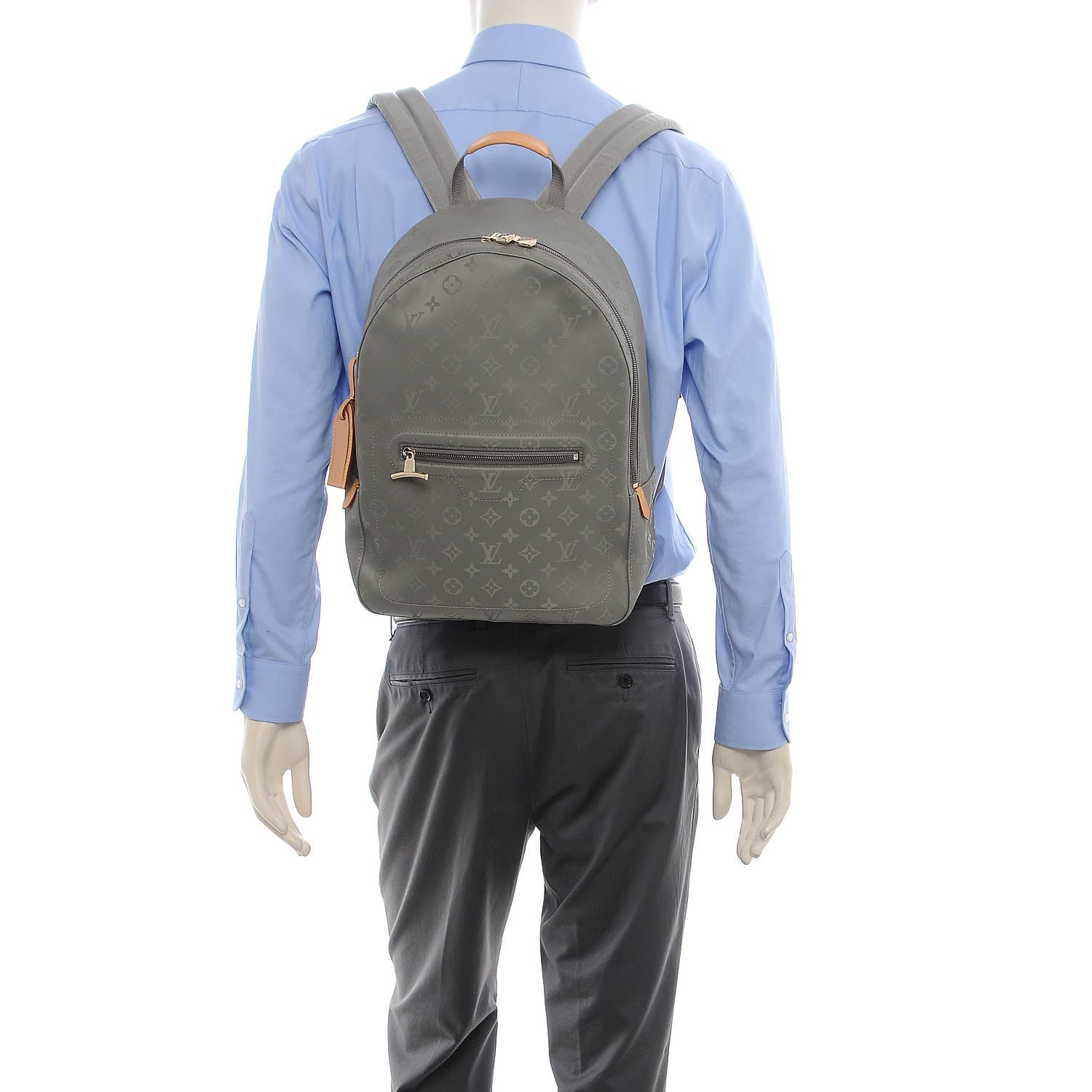 Louis Vuitton Monogram Titanium Backpack PM 2 of 8