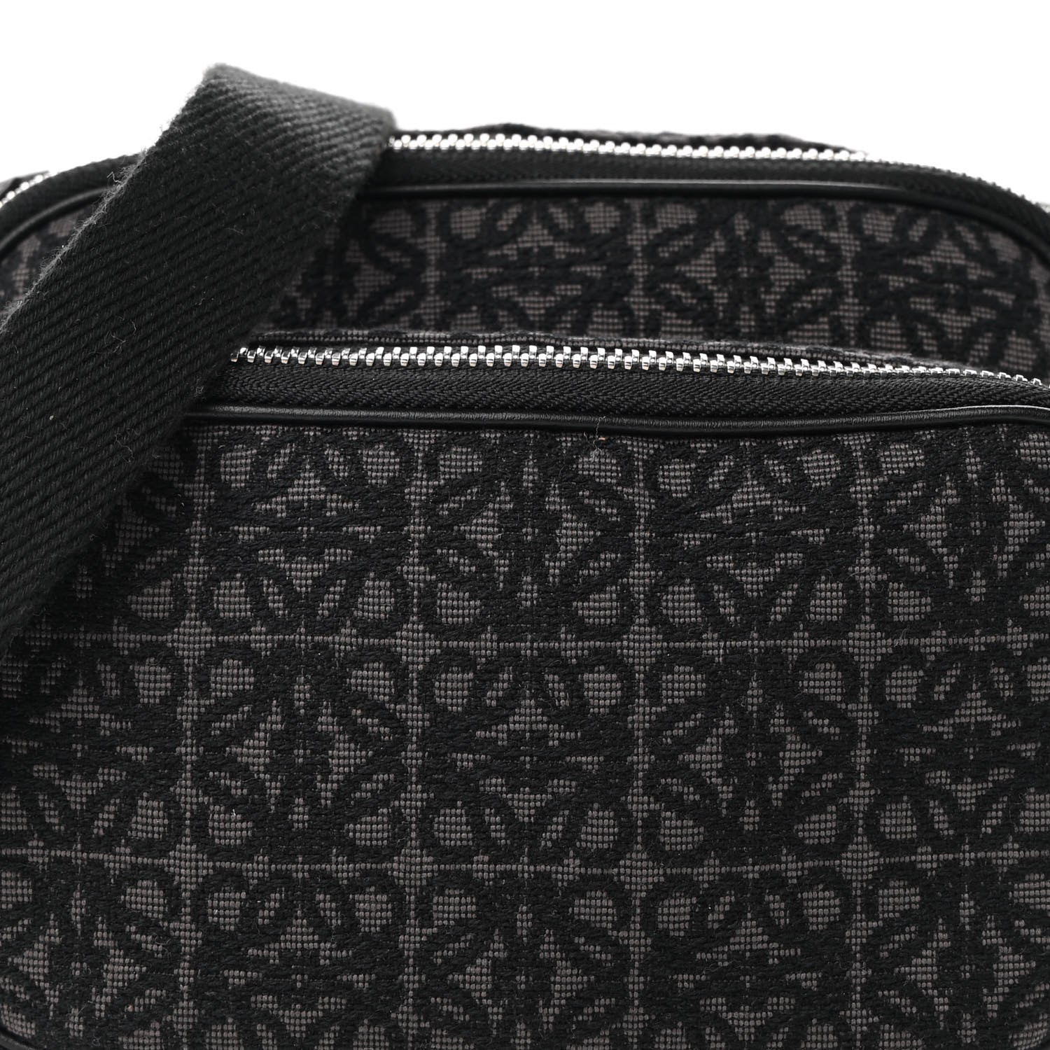 Loewe Jacquard Anagram Calfskin Mini Camera Bag Anthracite Black 7 of 8