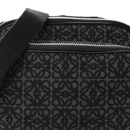 Loewe Jacquard Anagram Calfskin Mini Camera Bag Anthracite Black 7 of 8