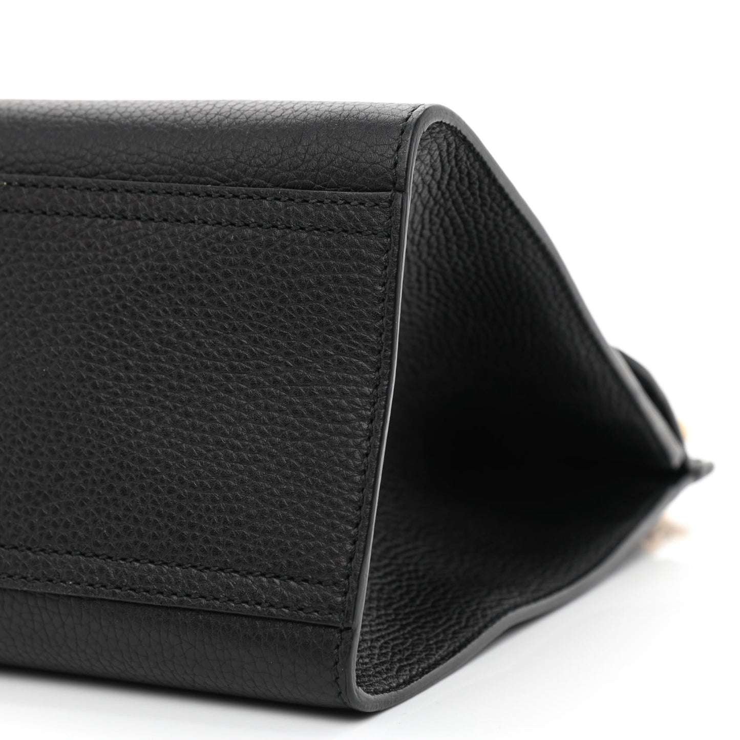 Calfskin Small GG Marmont Top Handle Bag Black