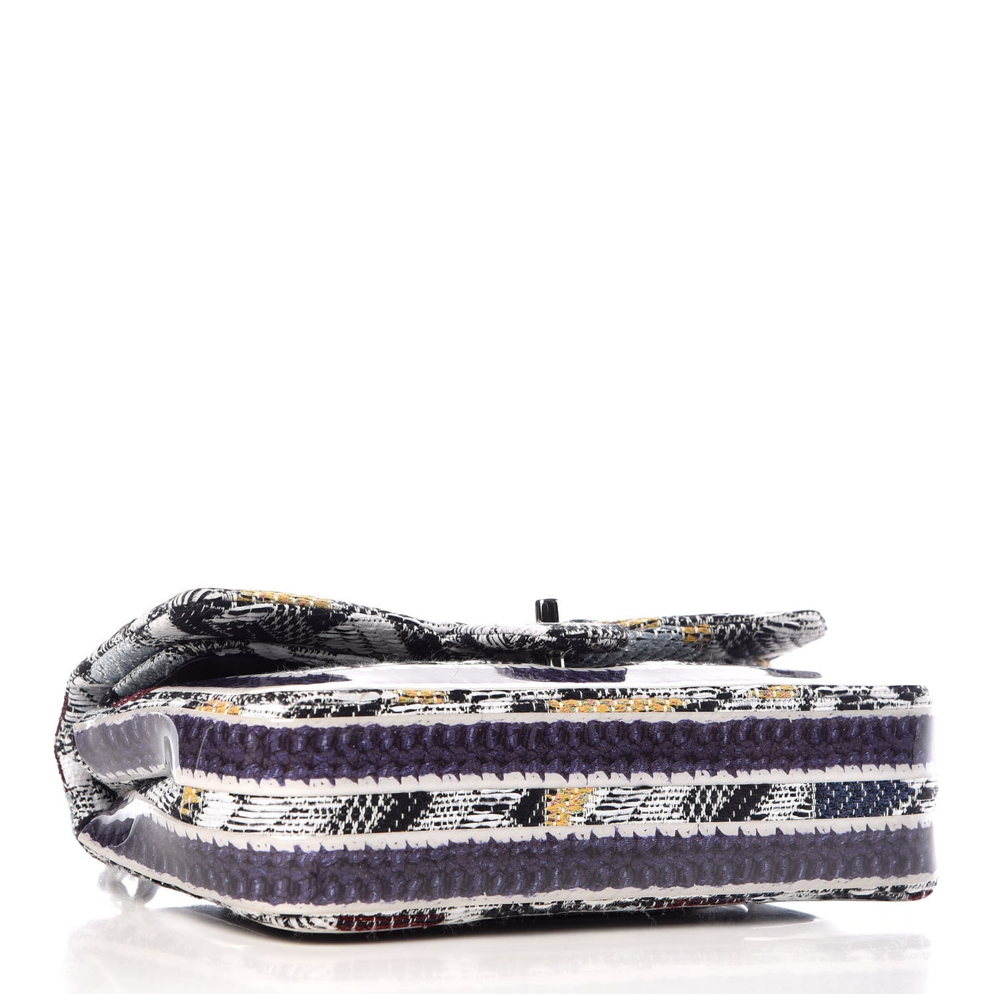 Tweed Silicone Braid Medium Double Flap Multicolor
