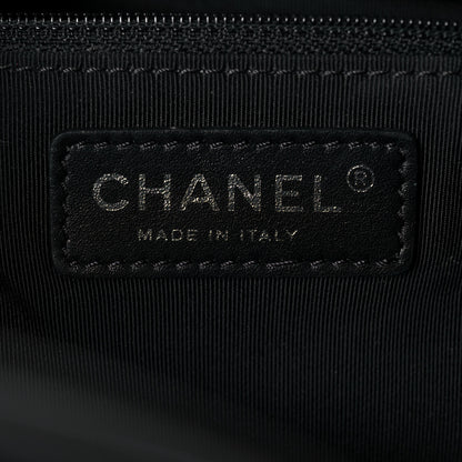 Chanel Calfskin Quilted Small Easy Shopping Tote Black 6 of 18